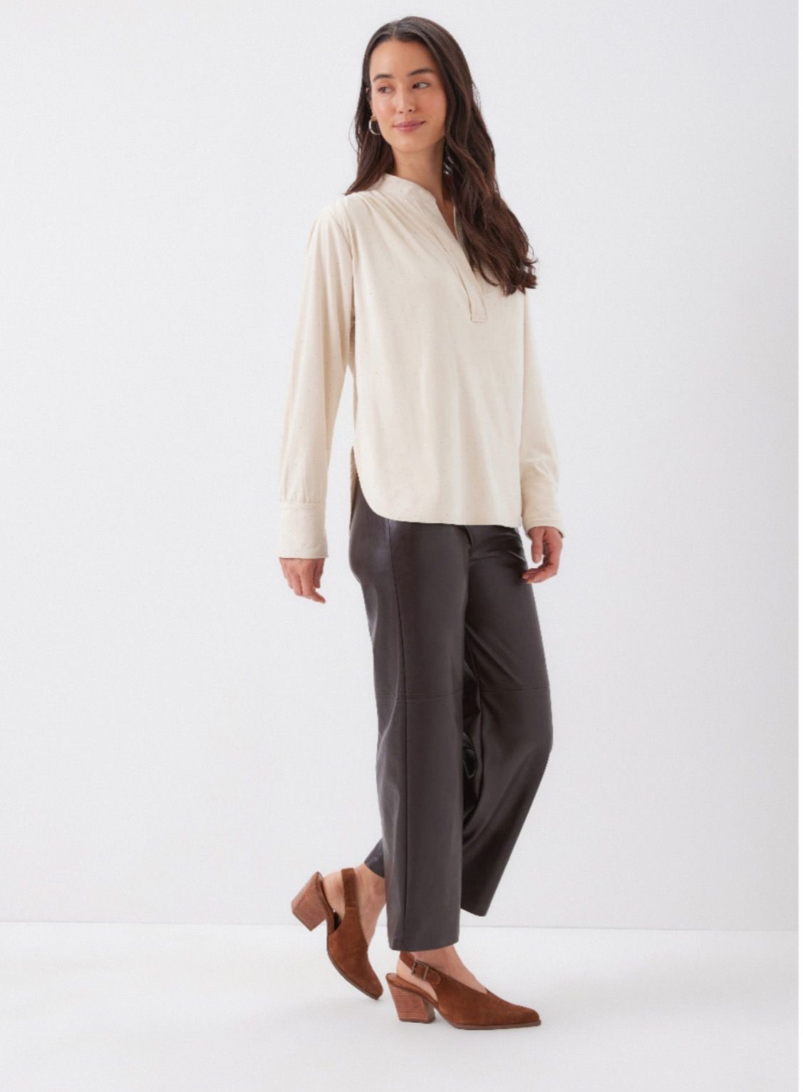 Mandarin Collar Shirt