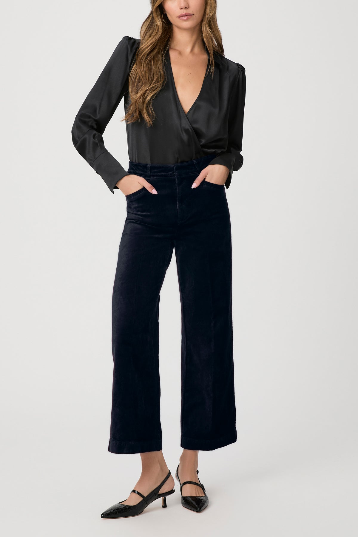 Clean Front Anessa Trouser - Deep Navy