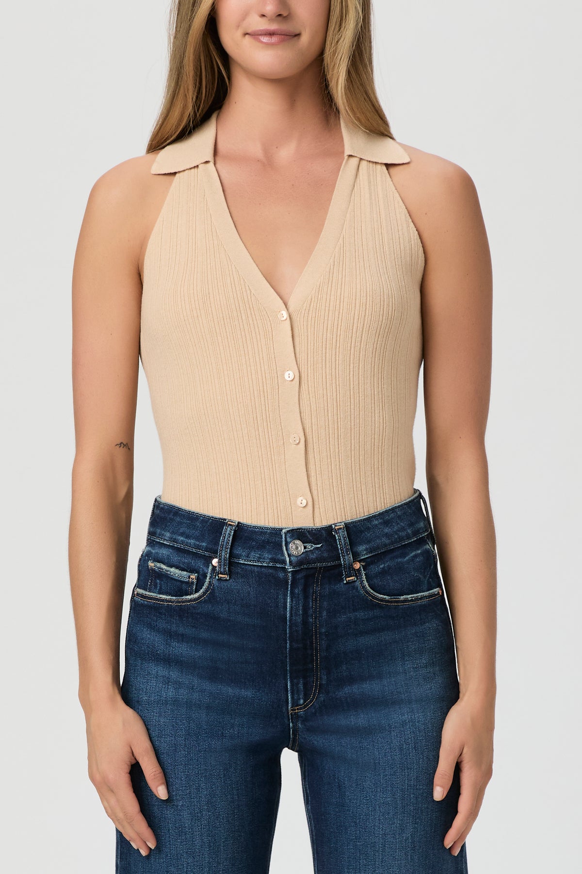 Noellia Sweater Tank - Camel