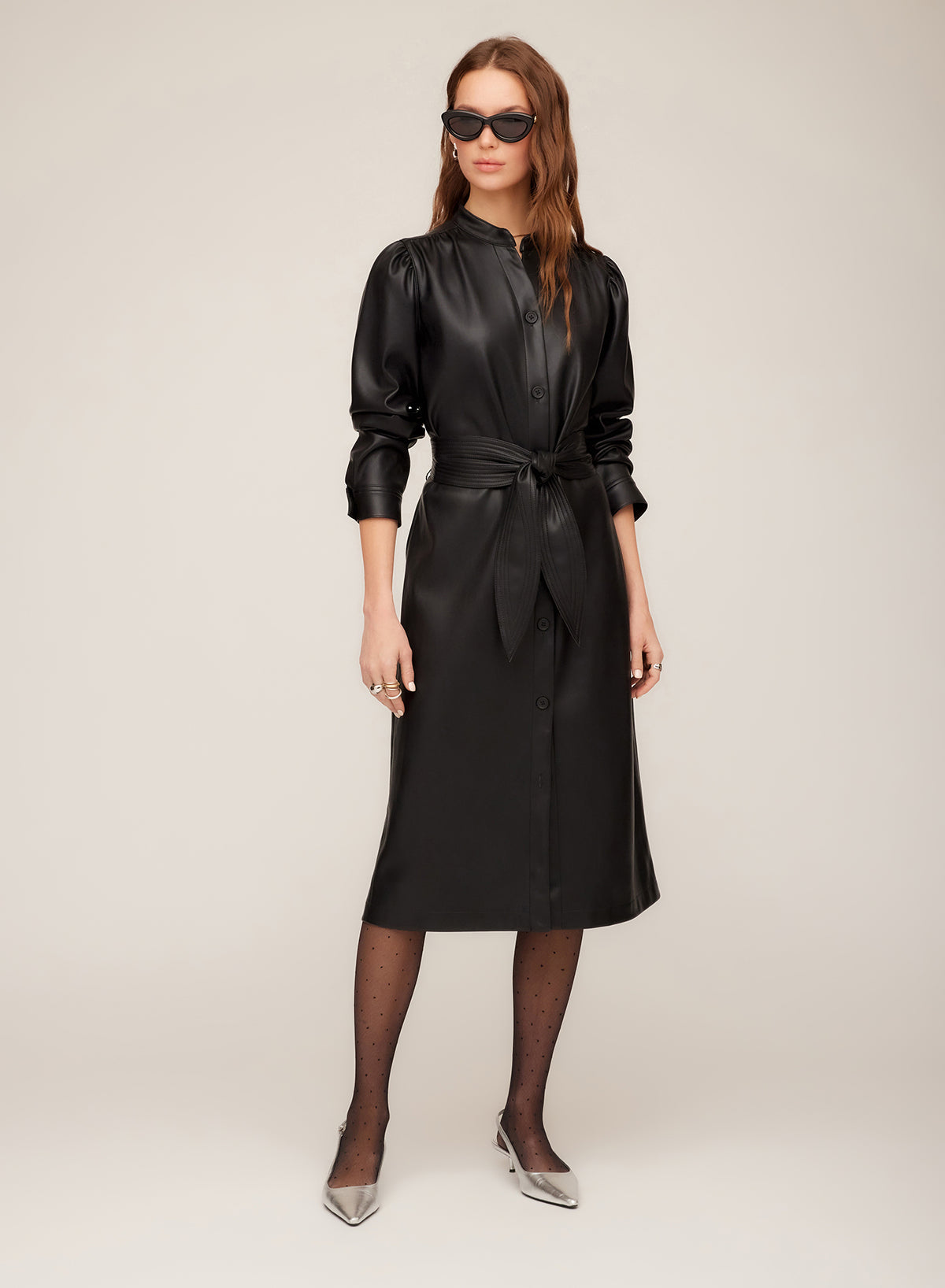 Jennifer Faux Leather Dress