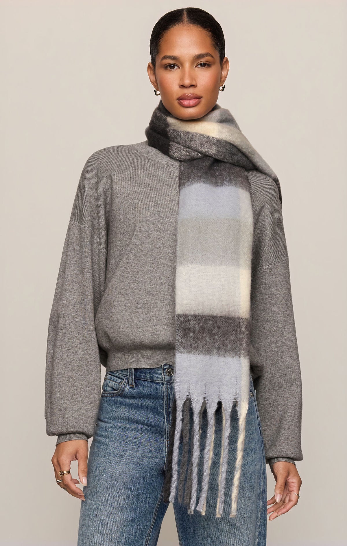 Plaid I Met You Scarf