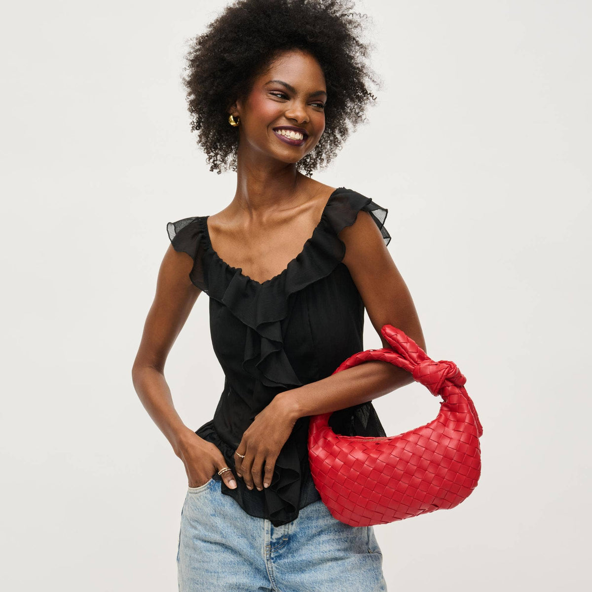 Lizbeth Woven Knot Clutch