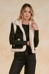 Black Fur Vest