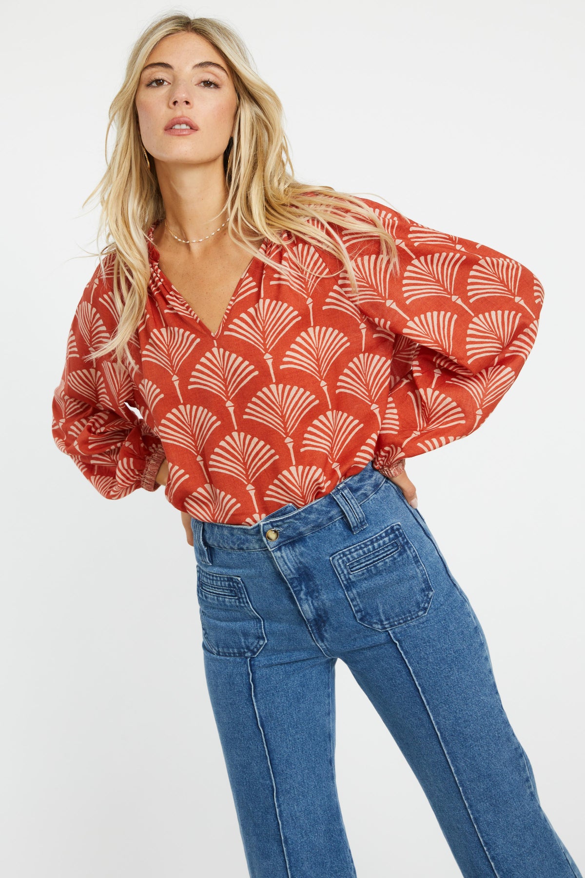 Miki Rust Ginko Breeze Top