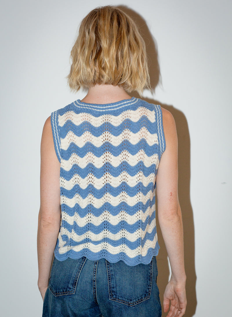 Jess Scallop Hem Tank Sweater