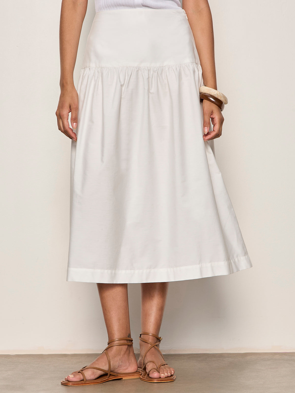 MATTER OF TIME POPLIN SKIRT