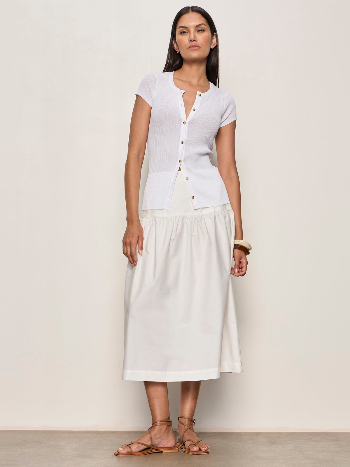 MATTER OF TIME POPLIN SKIRT