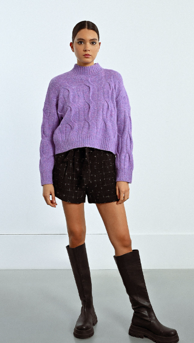 Knitted Cable Sweater