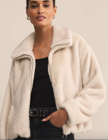 Amethyst Faux Fur Jacket