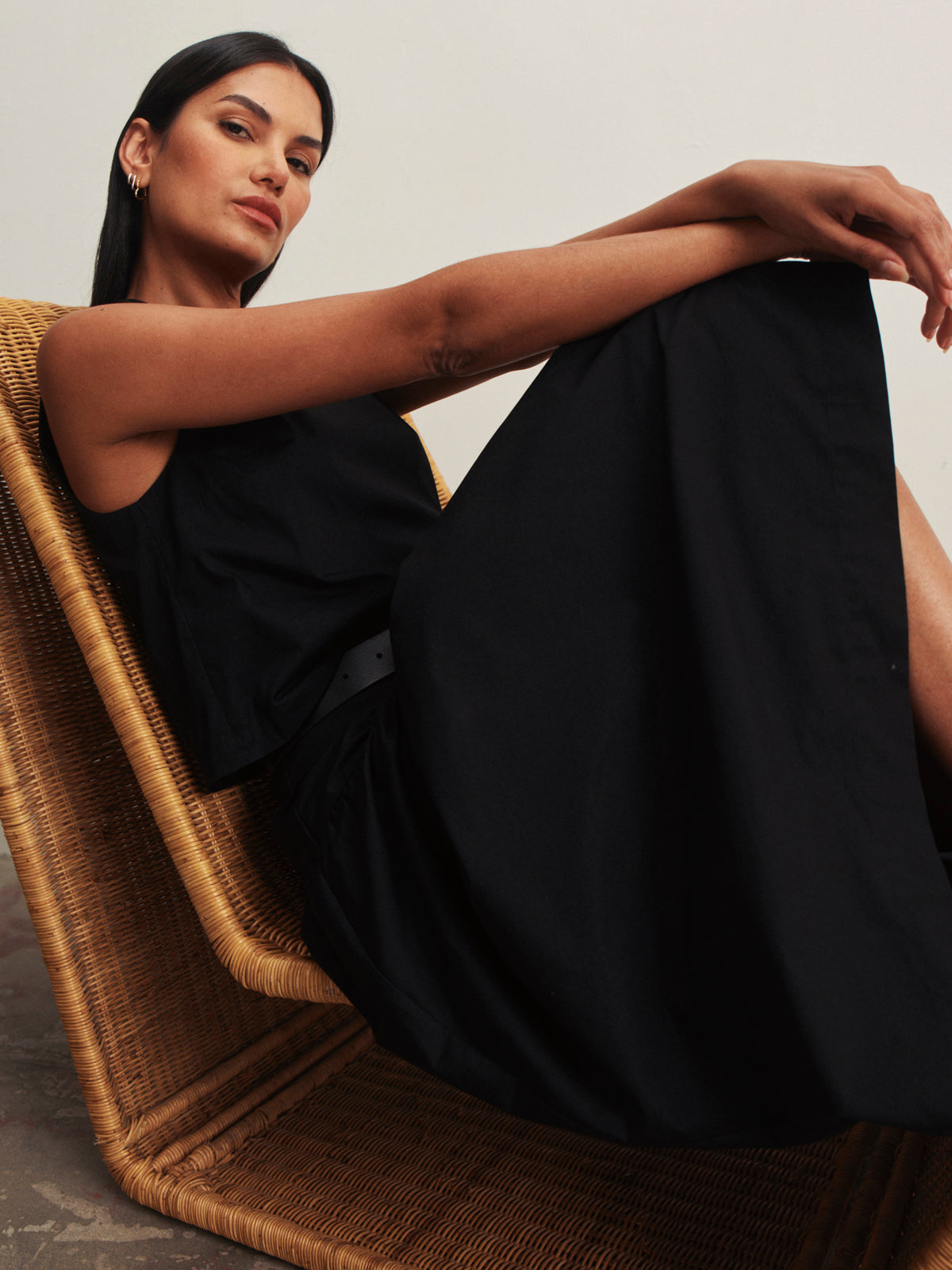 MATTER OF TIME POPLIN SKIRT
