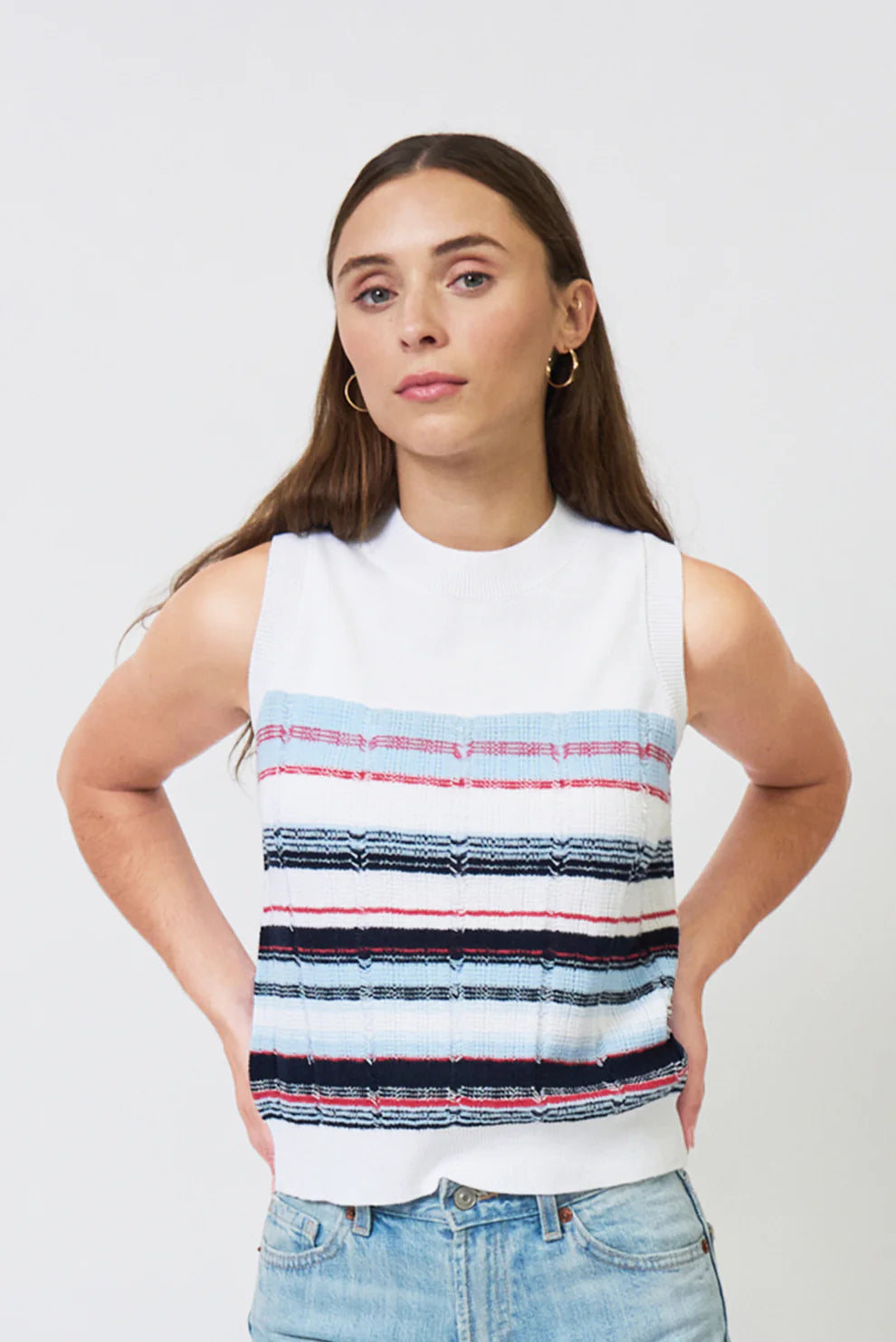 CLOVER NOVELTY STRIPE SHELL