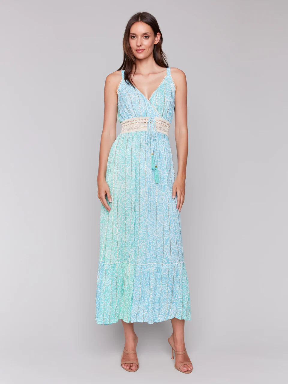 Foil Ombre Maxi Dress