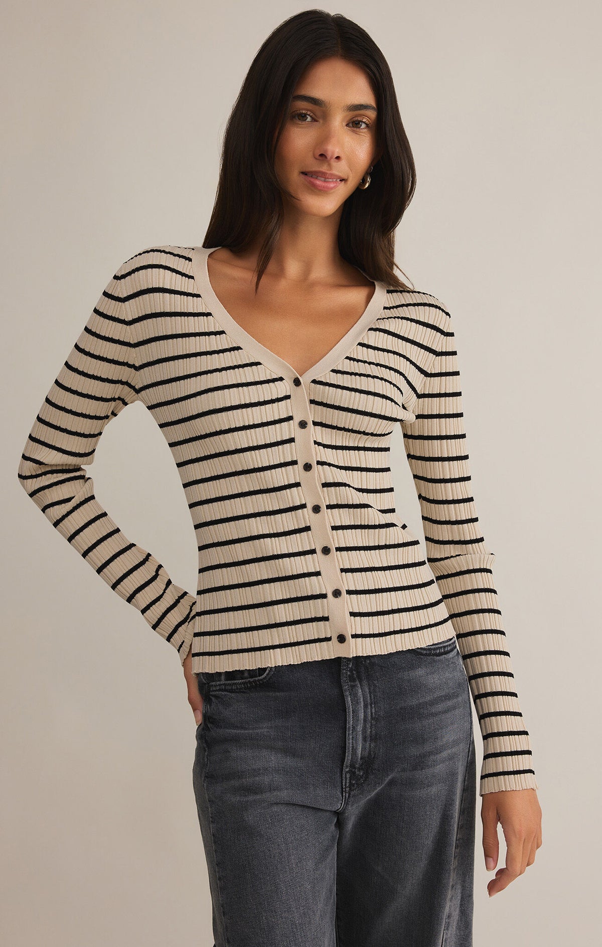 Jordana Striped Sweater