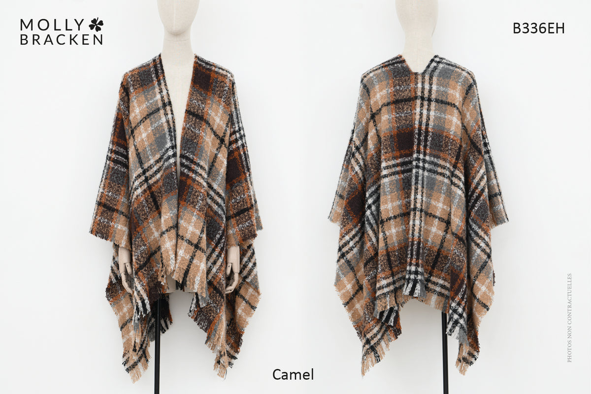 LADIES WOVEN PONCHO